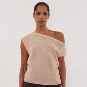 Dissh Kerry Asymmetrical Knit Top, Size M